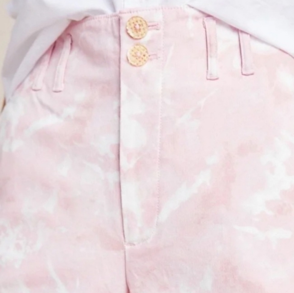 Anthropologie Jaime Pink Print Straight Pant Pants Size 8 NEW NWT - Picture 2 of 16